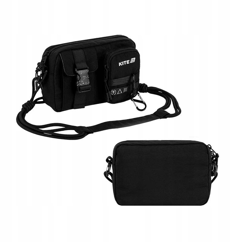 TOREBKA CROSSBODY KREPŠYS NA RAMIE Juoda MŁODZIEŻOWA KITE