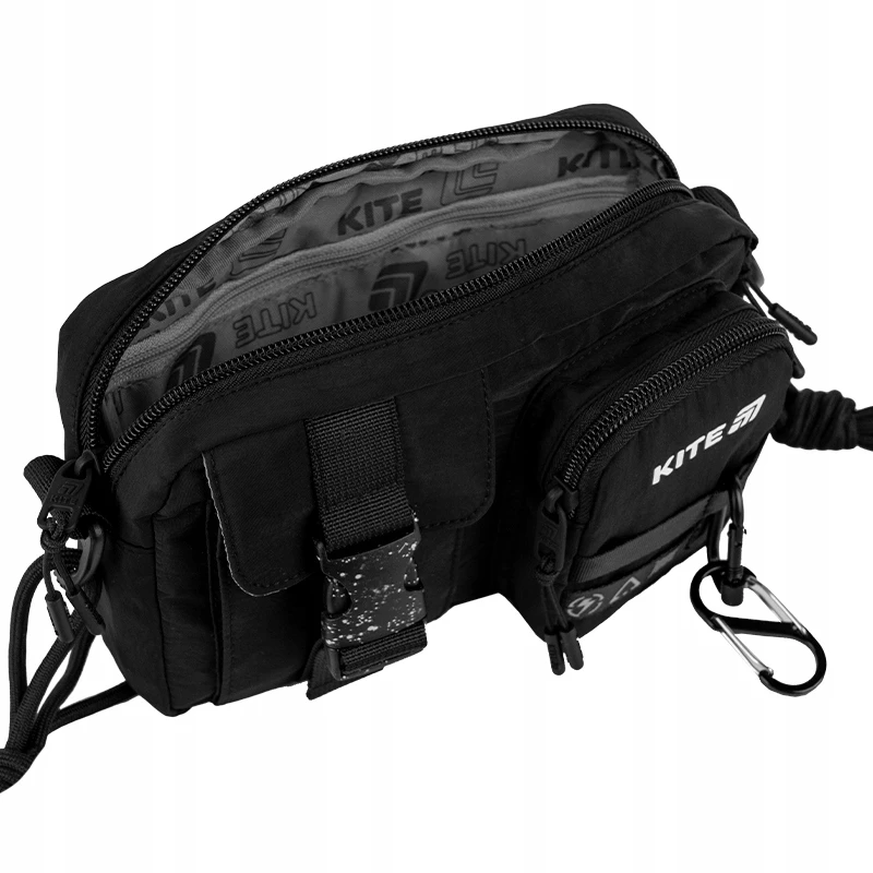 TOREBKA CROSSBODY KREPŠYS NA RAMIE Juoda MŁODZIEŻOWA KITE