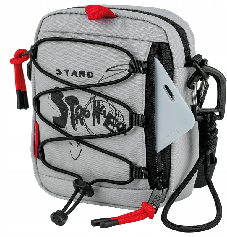 TOREBKA CROSSBODY KREPŠYS NA RAMIE Pilka MŁODZIEŻOWA Z SZNURKIEM KITE
