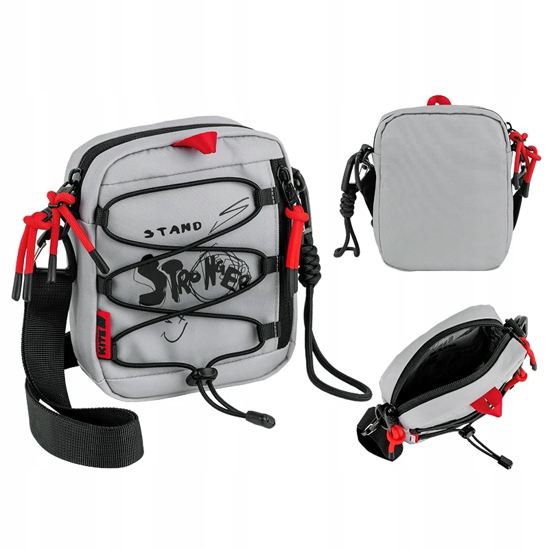 TOREBKA CROSSBODY KREPŠYS NA RAMIE Pilka MŁODZIEŻOWA Z SZNURKIEM KITE