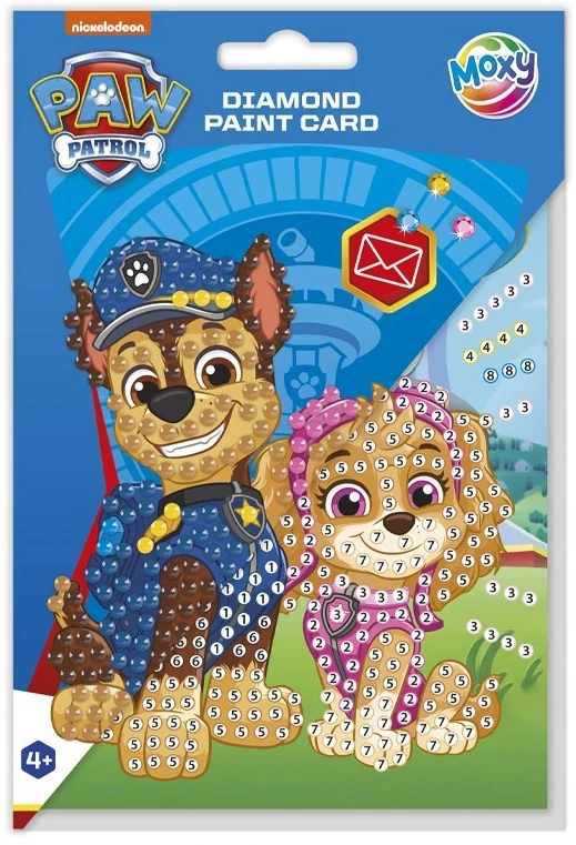 Totum Deimantinės mozaikos „Paw Patrol“ kortelė, skirta dekoruoti deimantine tapyba „pasidaryk pats“.