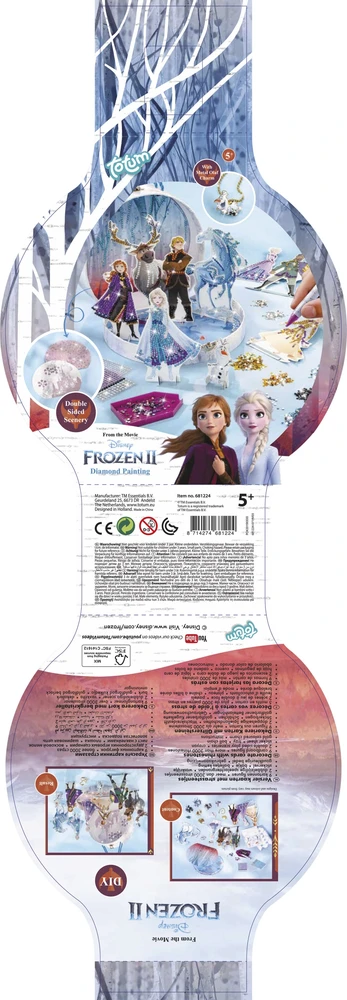 TOTUM kūrybinis rinkinys Frozen 2 Deimantinės tapybos studija, 681224