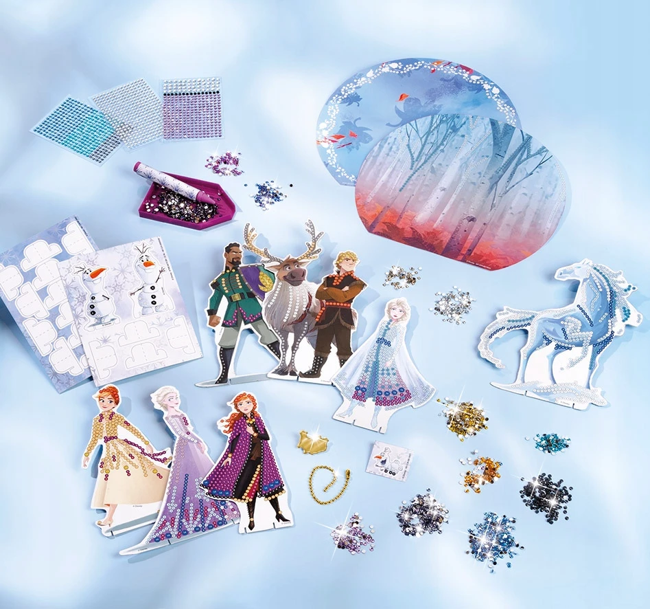 TOTUM kūrybinis rinkinys Frozen 2 Deimantinės tapybos studija, 681224