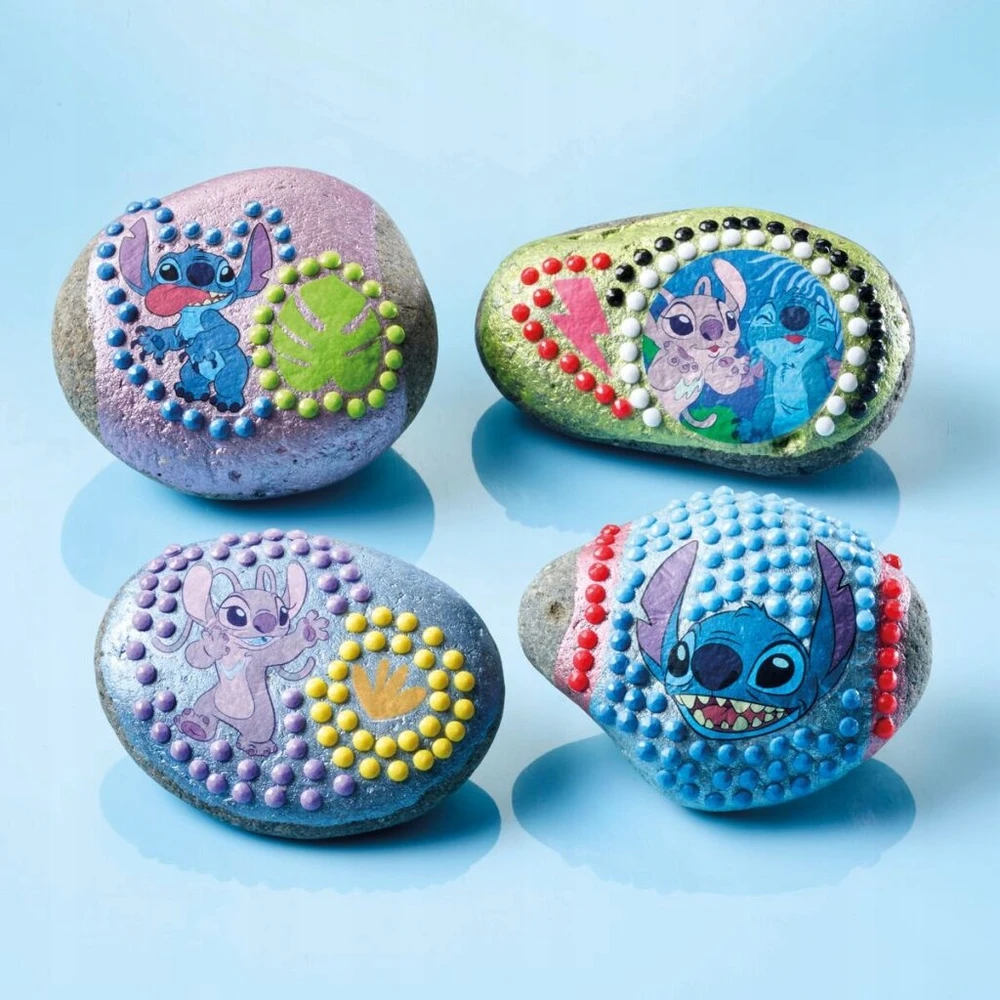 Totum DISNEY STITCH PAINTING stones kūrybinis rinkinys vaikams +5 metų