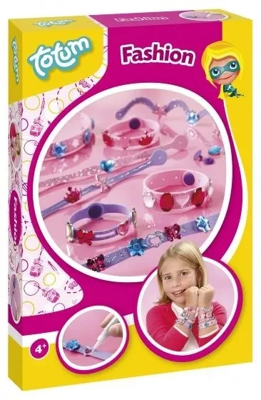 Totum FASHION CREATE COLORFUL BRACELETS kūrybinis rinkinys vaikams +4 m