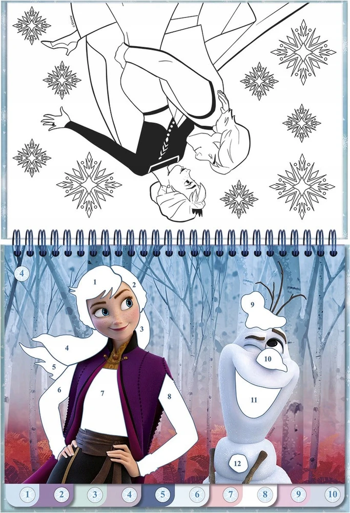 „Totum Frozen Sticking by numbers“, ledo šalis, kūrybinis vadovas „pasidaryk pats“.