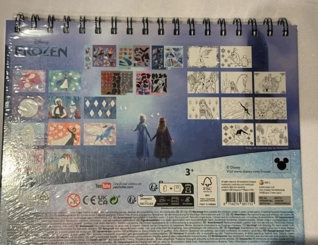 Totum Frozen Wyklejanie po numerach kraina lodu kreatywne manulane diy