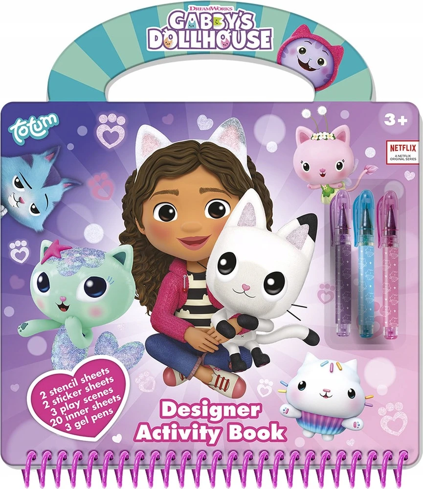 TOTUM GABBY'S DOLLHOUSE Dizainerio veiklos knyga, 420359