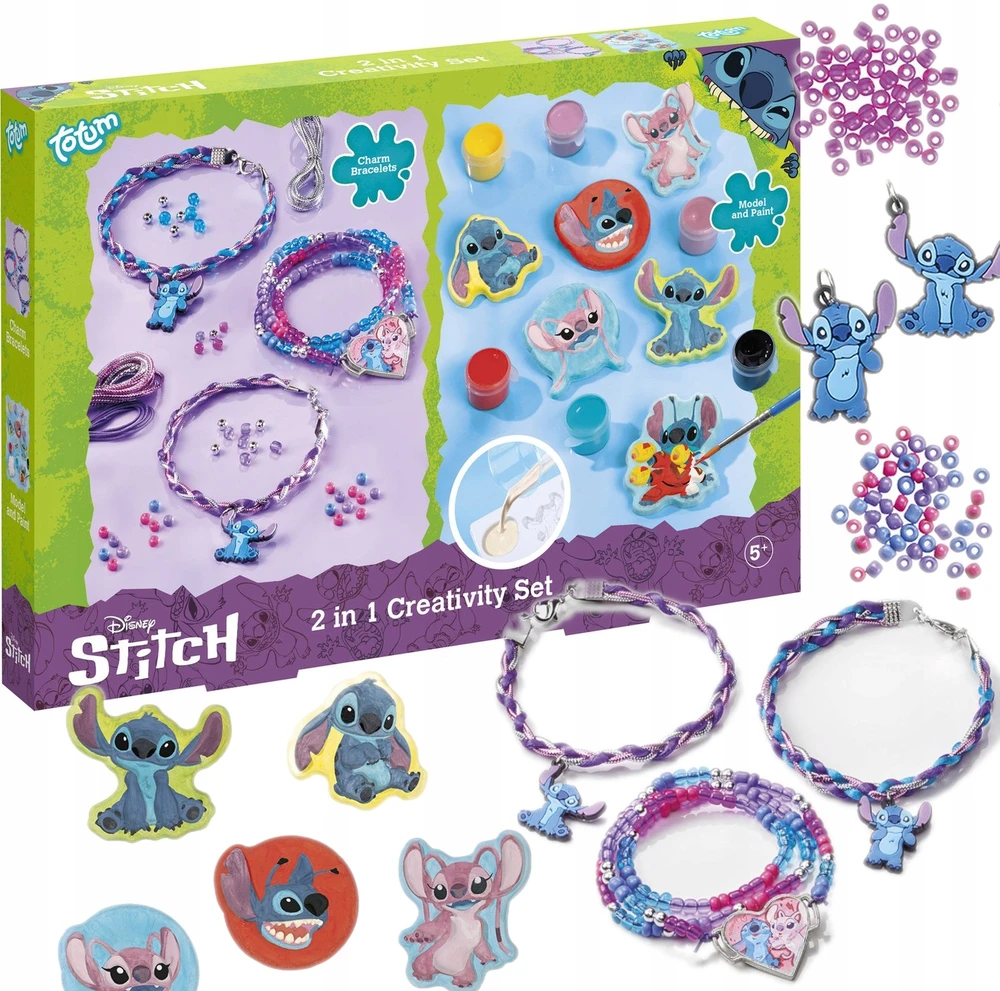 Totum Kūrybinis rinkinys, skirtas apyrankėms ir figūrėlėms gaminti iš „Stitch Stitch“ gipso
