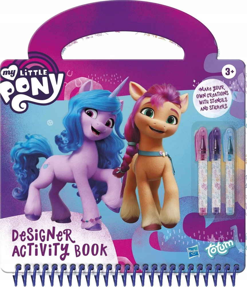 TOTUM Kūrybinių šablonų rinkinys Little Ponies lipdukams piešti