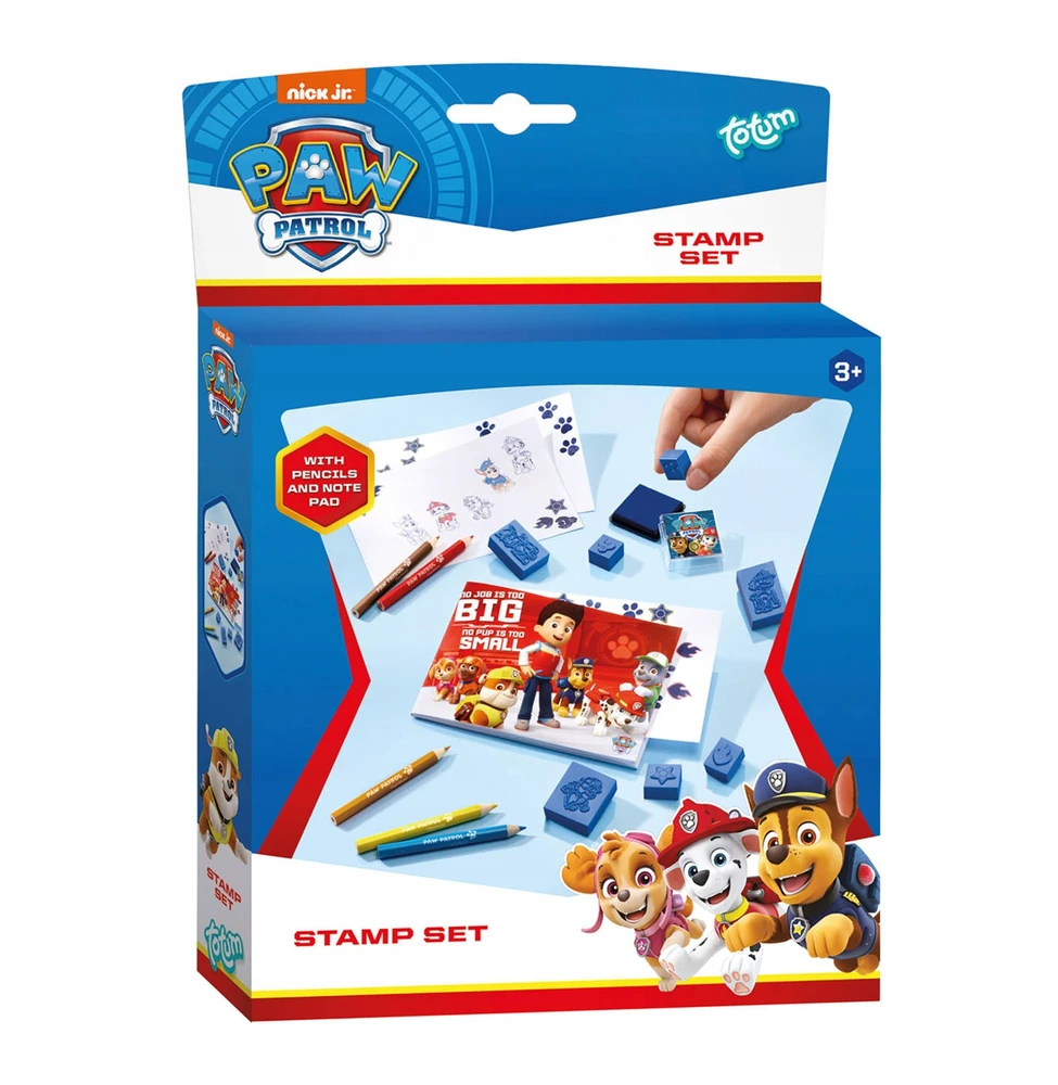 Totum pašto ženklai, antspaudai vaikams, Paw Patrol, kūrybinis rinkinys, palaidinės kreidelės