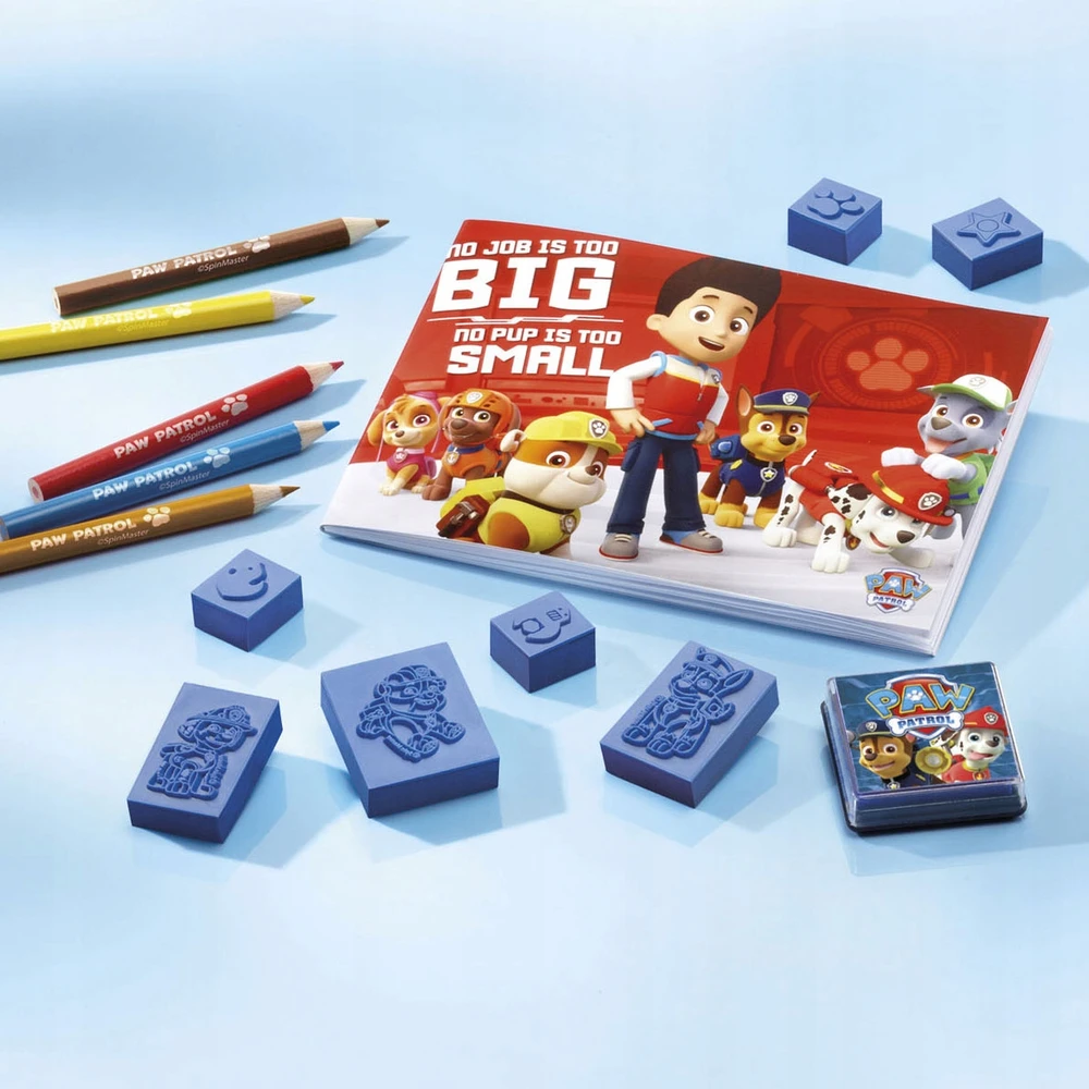 Totum pašto ženklai, antspaudai vaikams, Paw Patrol, kūrybinis rinkinys, palaidinės kreidelės