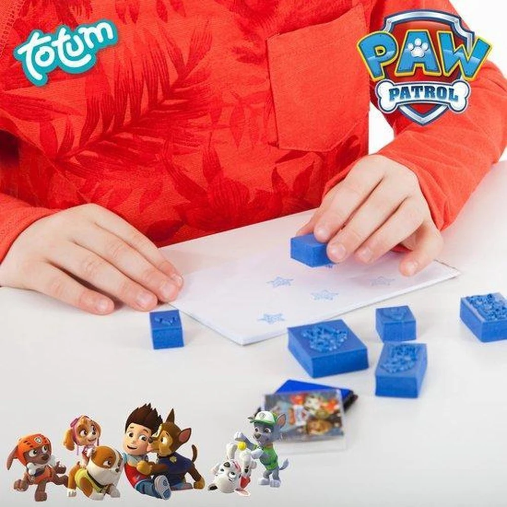 Totum pašto ženklai, antspaudai vaikams, Paw Patrol, kūrybinis rinkinys, palaidinės kreidelės