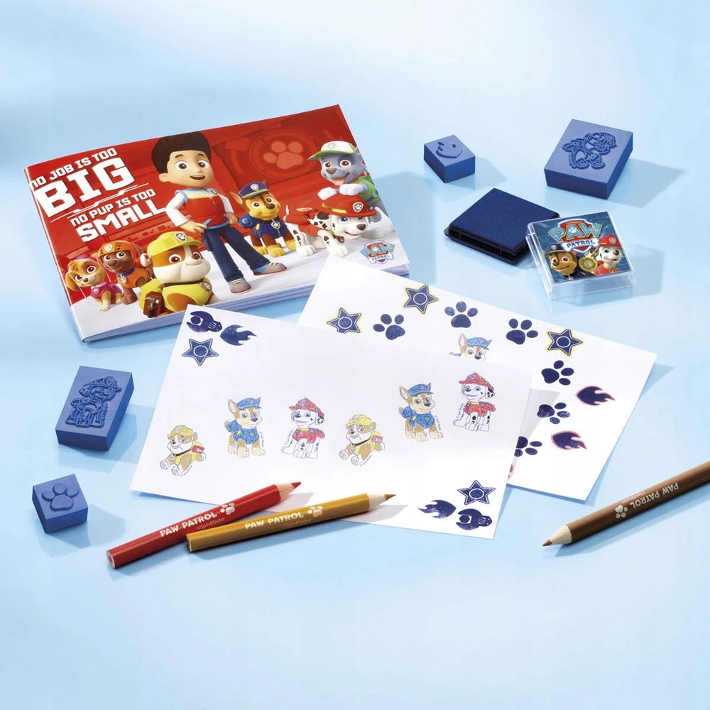 Totum pašto ženklai, antspaudai vaikams, Paw Patrol, kūrybinis rinkinys, palaidinės kreidelės