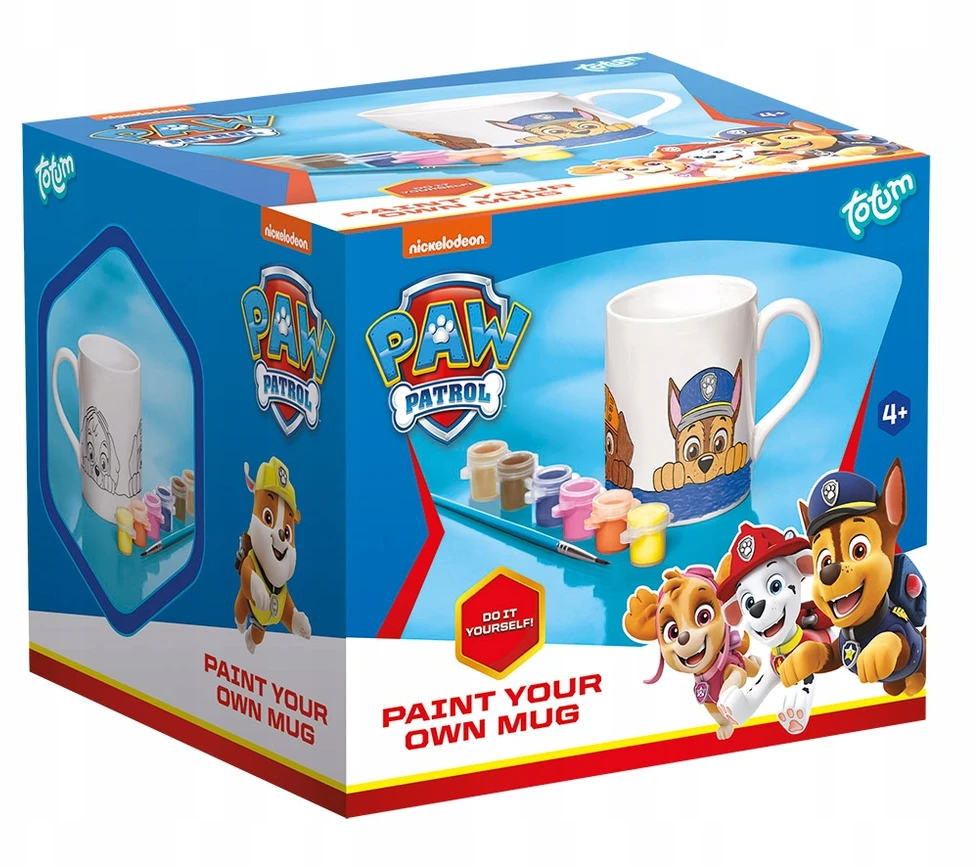 Totum Spin Master "Paw Patrol" dažomas porcelianinis puodelis 235 ml dovanų dėžutėje