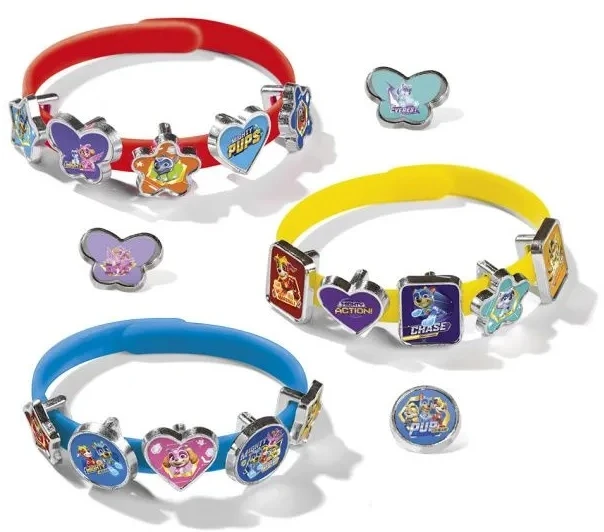 Totum Rinkinys PAW PATROL apyrankėms gaminti, 3 apyrankės, 18 pakabukų