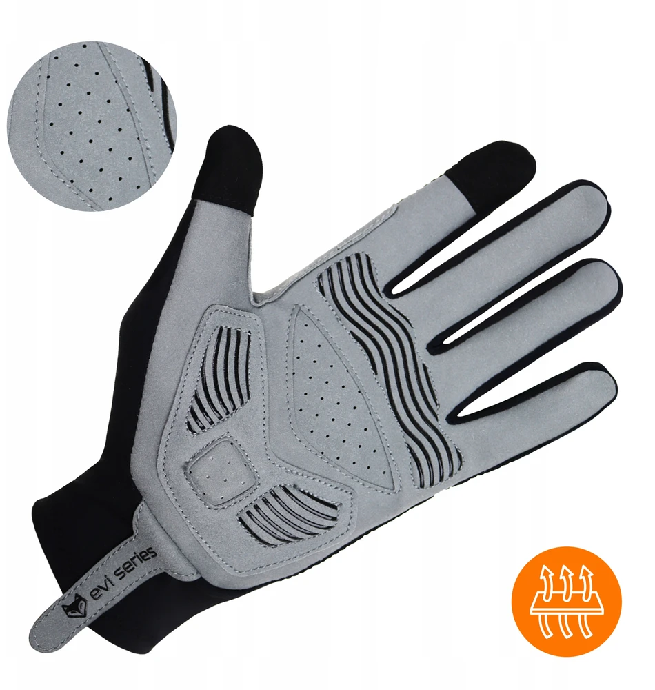 EVI TOUCH SPORTS DVIRAČIO PIRŠTINĖS ILGOS GELĖS BĖGIMO ATŠSpindinčios L/XL