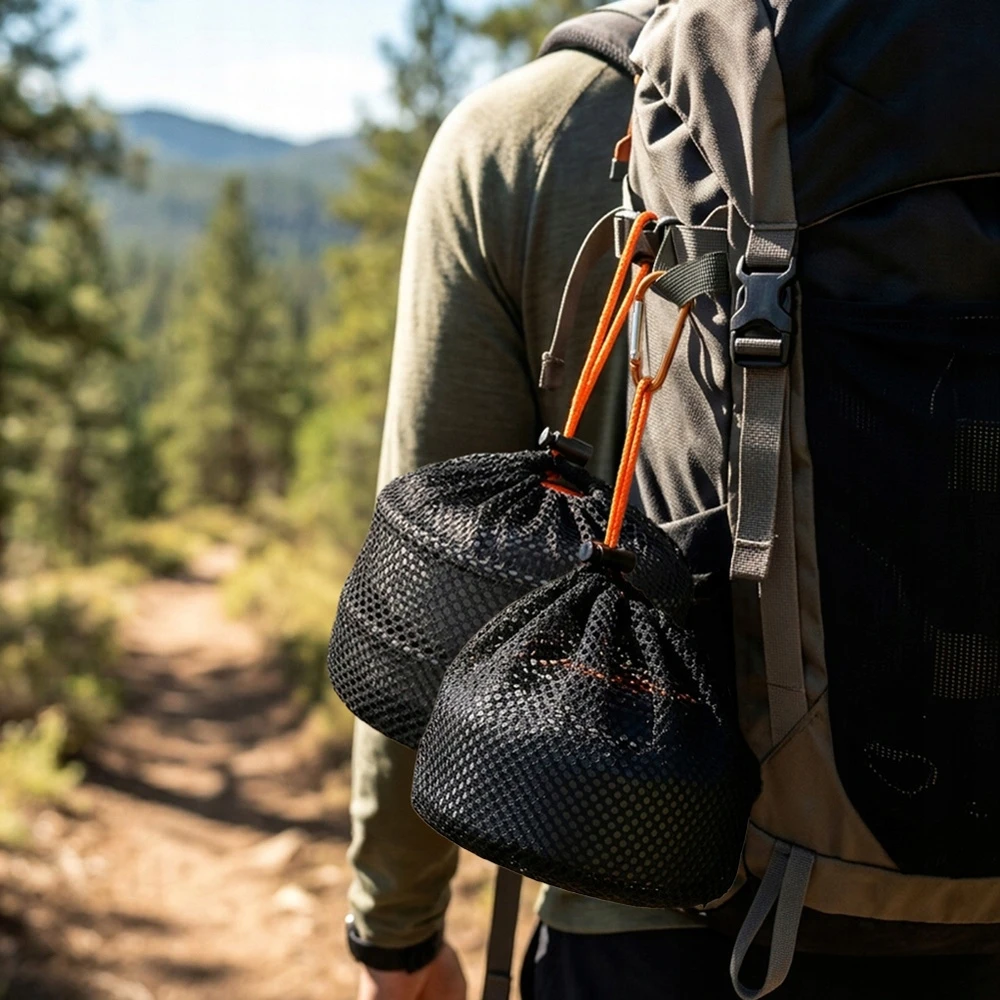 Vilde TOURIST stovyklavimo pikniko indai, puodas, keptuvė, virdulys, stalo įrankiai
