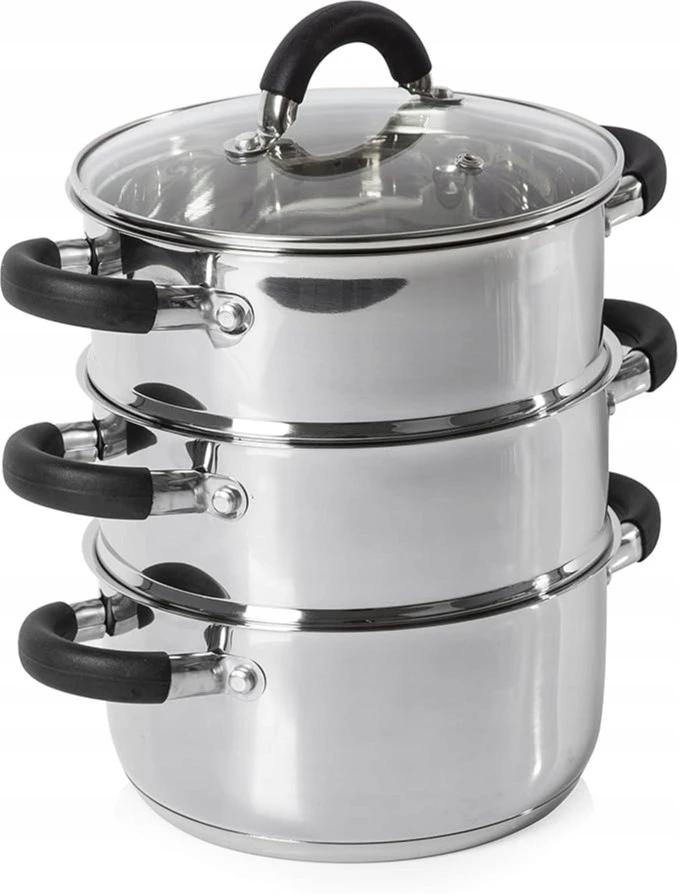 Garų puodas Tower Garinimo puodas Bokštas 2,1 L, indukcinis, dujinis, 4 elementai