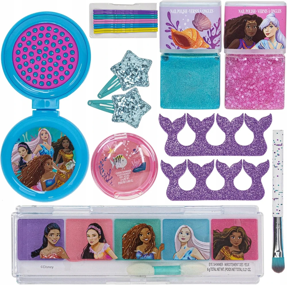 Townley Disney Little Mermaid Chain Bag Cosmetic Set DP5113GA
