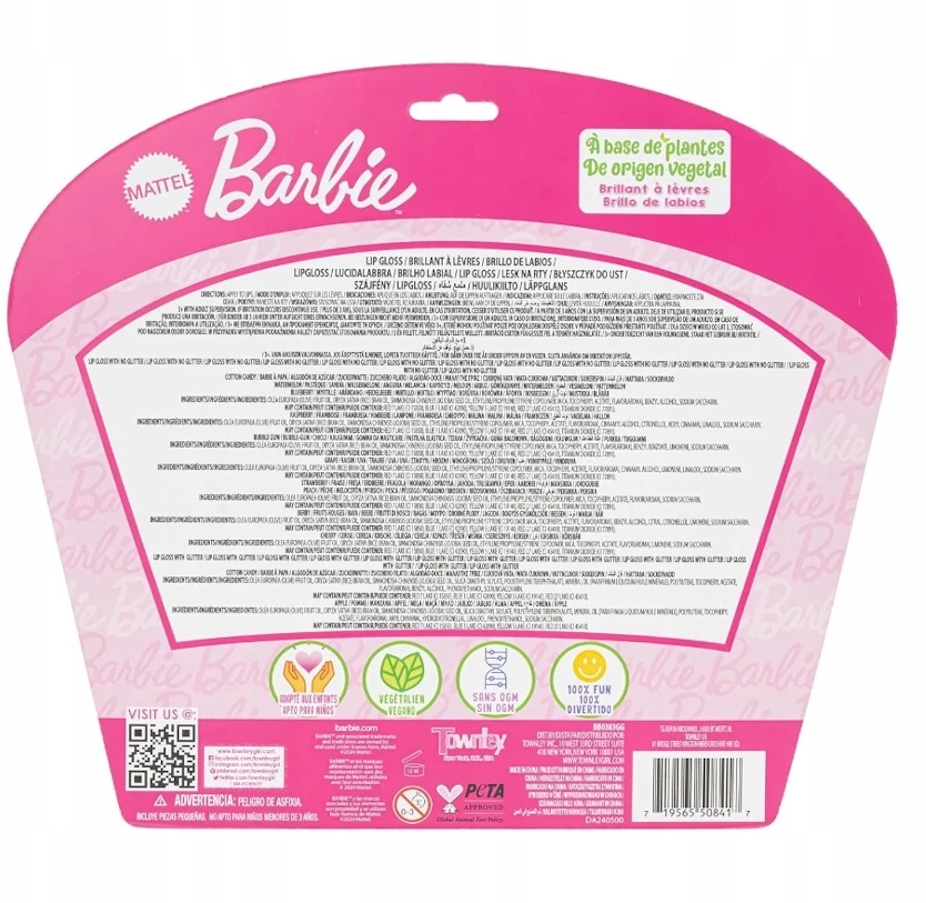 Townley Girl BARBIE AUGALINIS LŪPŲ BIZISYS VAIKAMS 12 LŪPDAŽŲ RINKINĖJE
