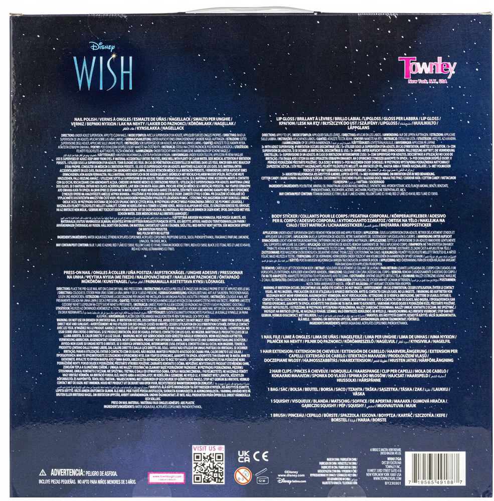 Townley Girl DISNEY Wish KOSMETIKOS IR PLAUKŲ AKSESUARŲ RINKINYS DOVANA + NEMOKAMAI