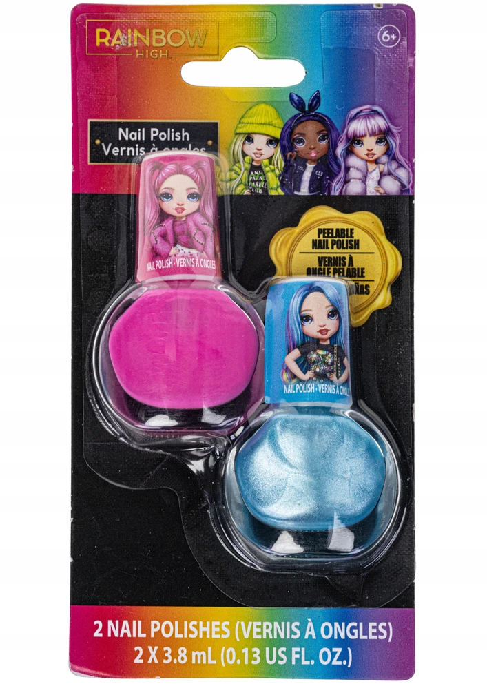 Townley Girl RAINBOW AUKŠTAS 2 NAGŲ LAKŲ RINKINYS, IDEALUS DOVANAI