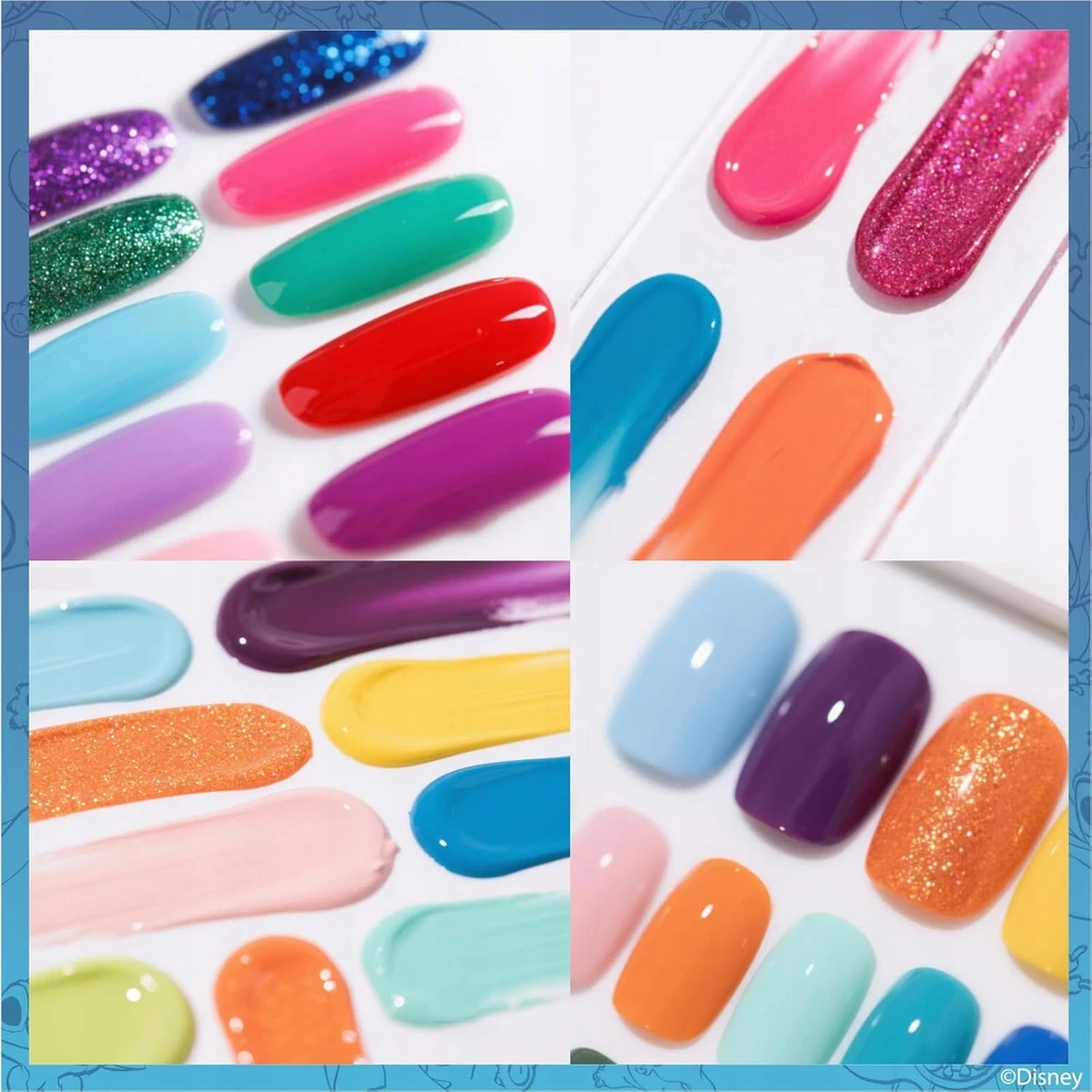Townley Girl Stitch RINKINYS iš 16 nulupamų nagų lakų su džiovintuvu