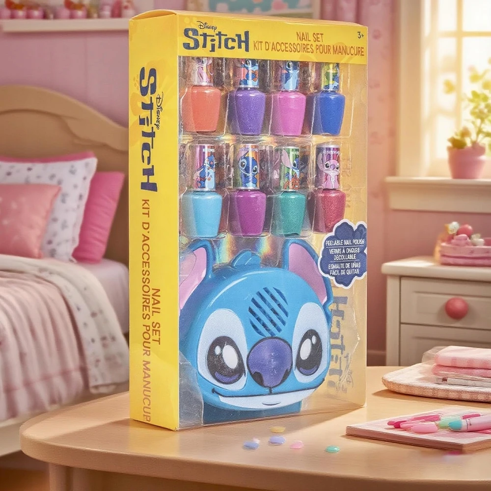 Townley Girl Stitch RINKINYS iš 16 nulupamų nagų lakų su džiovintuvu