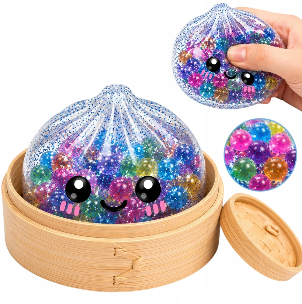 Toys ANTISTRESAS GNIOTEK GLITTER KUDULINIAI KUDULINIAI MYSTERY ORBIZ SPALVOTI KUMULLIAI