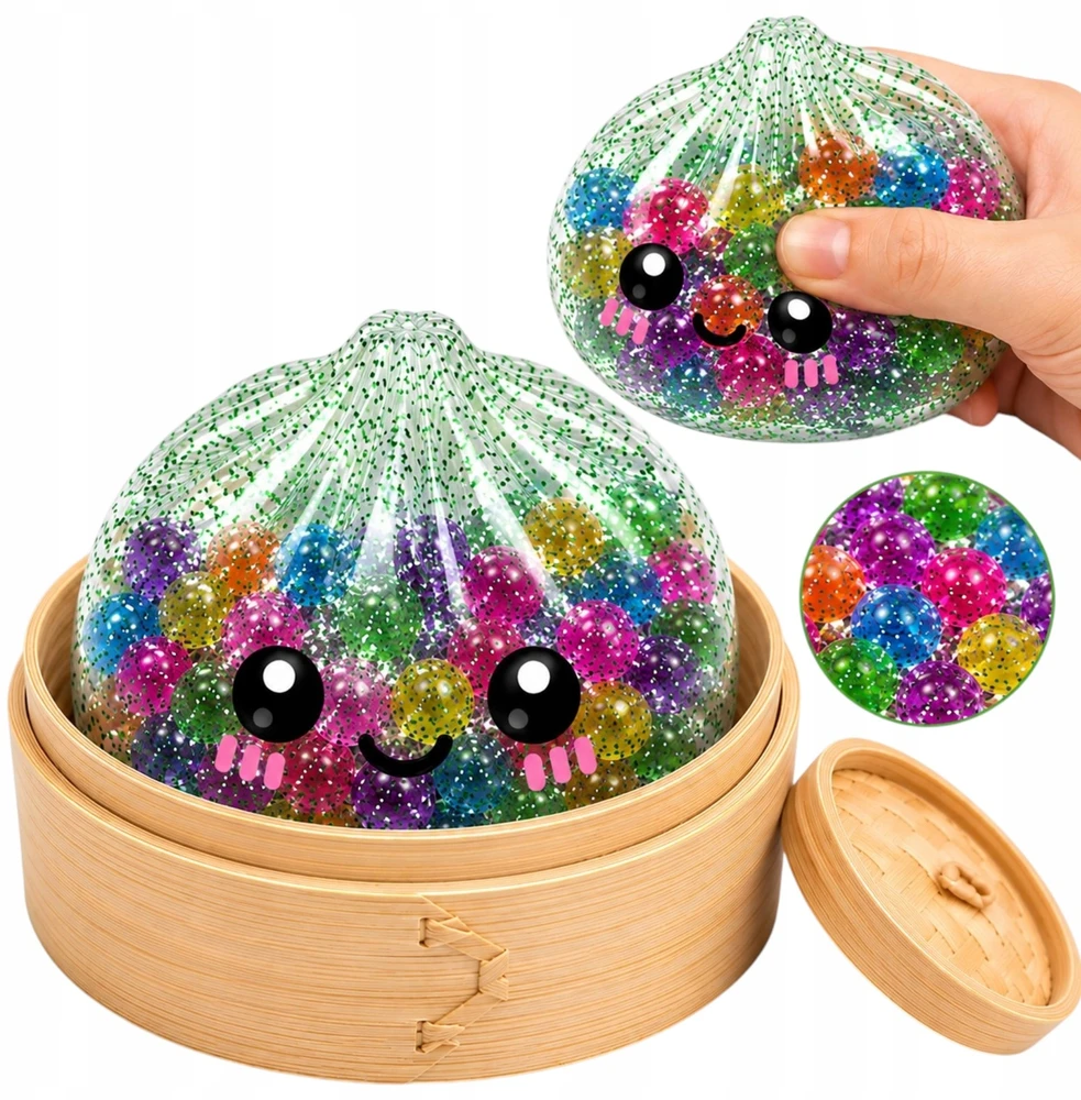Toys ANTISTRESAS GNIOTEK GLITTER KUDULINIAI KUDULINIAI MYSTERY ORBIZ SPALVOTI KUMULLIAI
