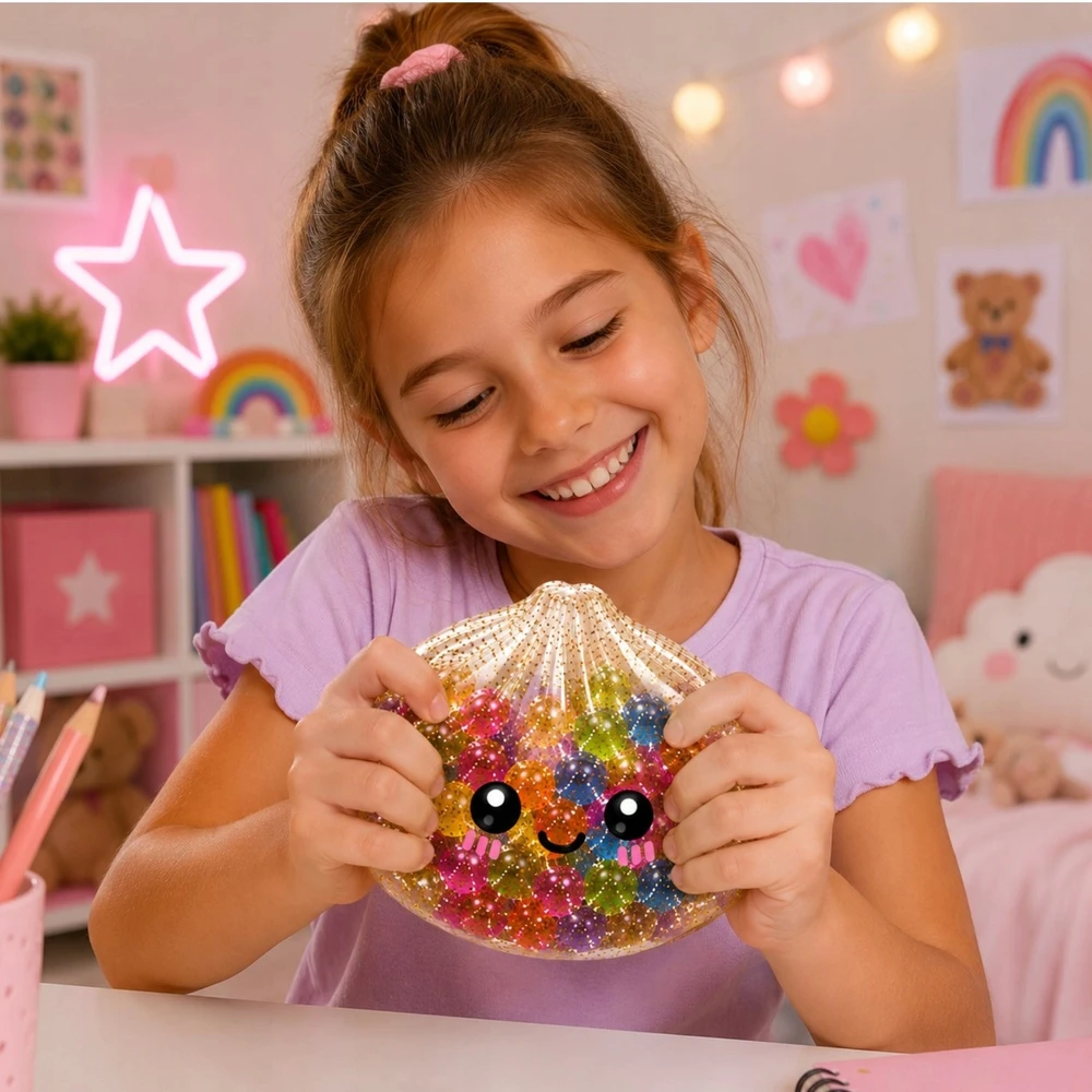 Toys ANTISTRESAS GNIOTEK GLITTER KUDULINIAI KUDULINIAI MYSTERY ORBIZ SPALVOTI KUMULLIAI