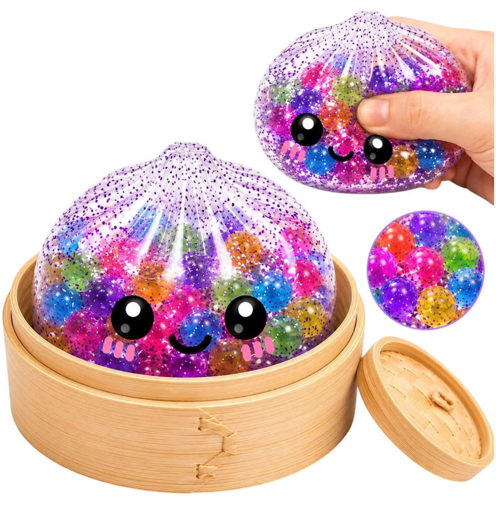 Toys ANTISTRESAS GNIOTEK GLITTER KUDULINIAI KUDULINIAI MYSTERY ORBIZ SPALVOTI KUMULLIAI