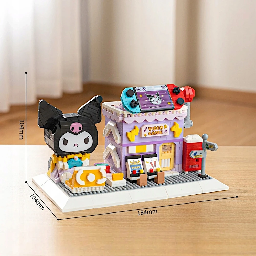 Toys BLOKŲ ĮRANKIŲ KNYGELĖ STALO ORGANIZATORIUS KUROMI FIGŪRŲ RINKINYS 1340 vnt DOVANA