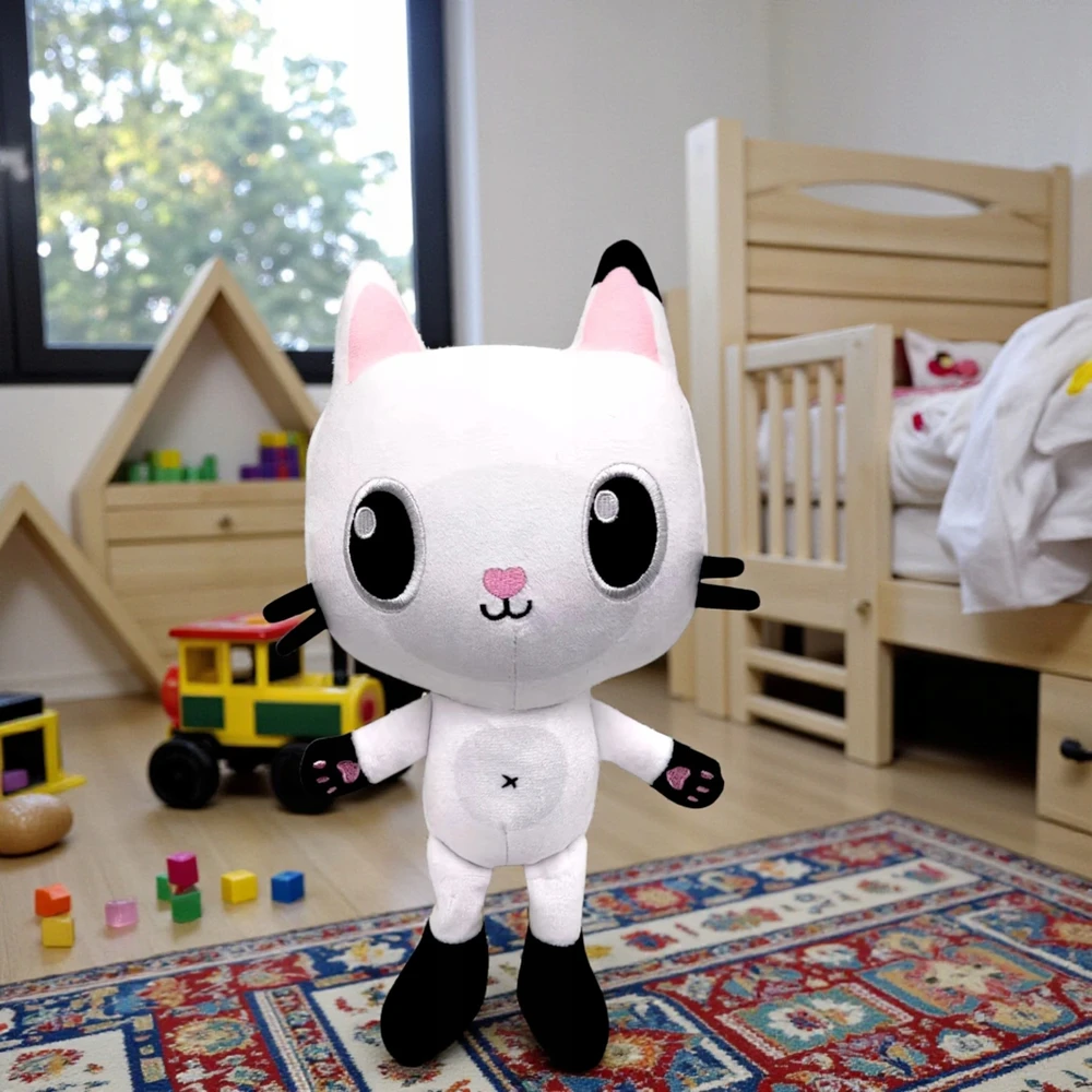 Toys GABI KATĖS NAMAS PLIUSINIS MASKOTAS KITTY PANDA RINKINYS IŠ PASAKOS GLOBIMO ŽAISLIO