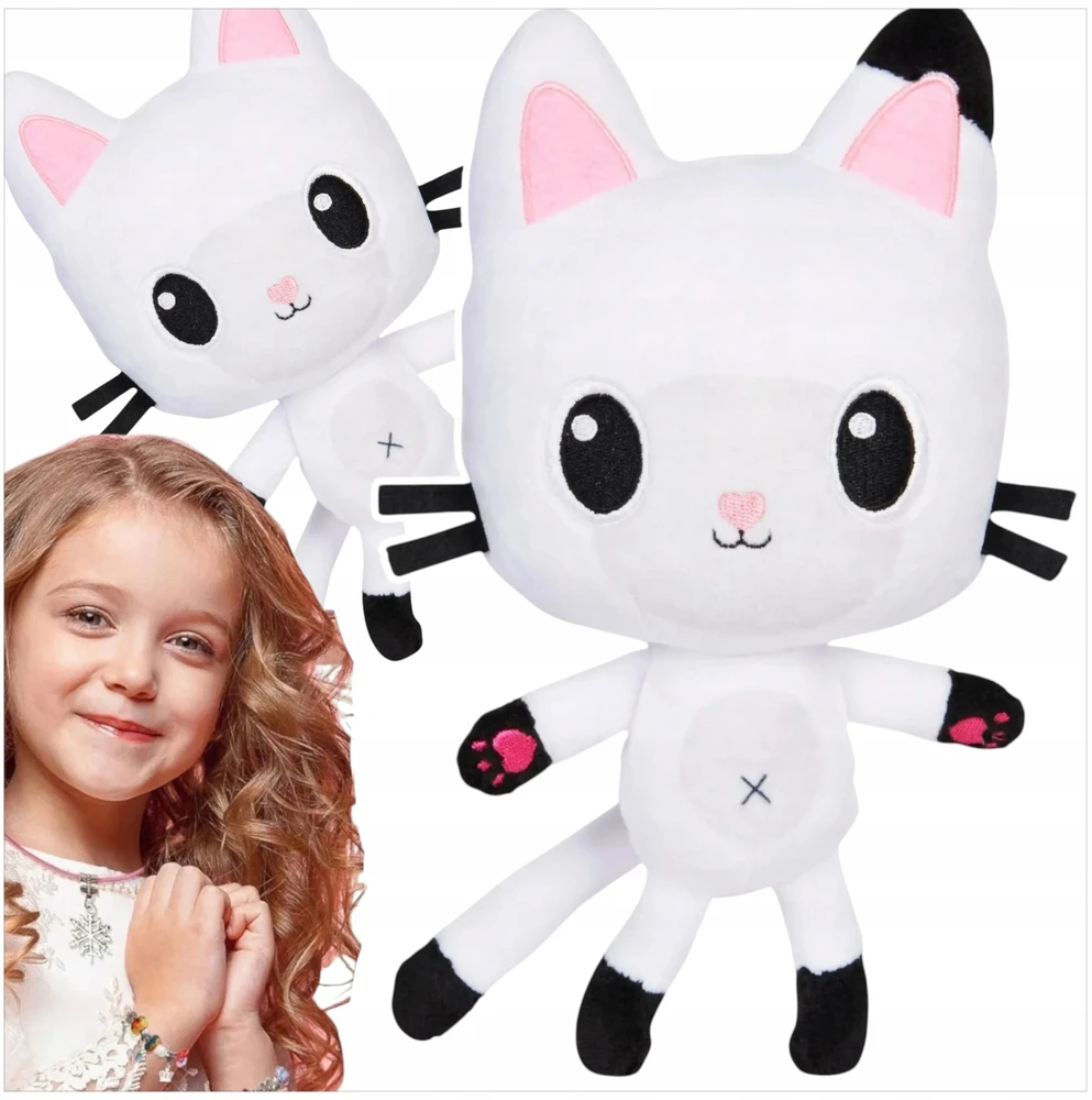 Toys GABI KATĖS NAMAS PLIUSINIS MASKOTAS KITTY PANDA RINKINYS IŠ PASAKOS GLOBIMO ŽAISLIO