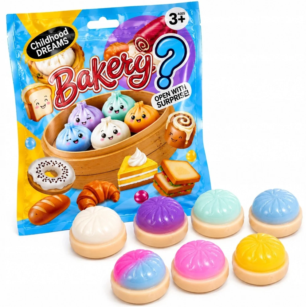 Toys GNIOTEK PIERÓG SIURPRISE PAKETELĖS KOLDŪNAS MYSTERY KUDULINIS 4 Vnt.