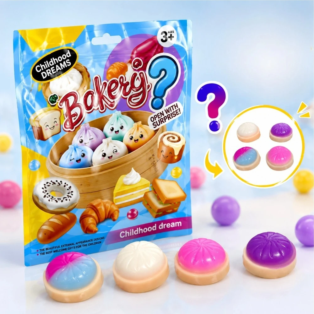 Toys GNIOTEK PIERÓG SIURPRISE PAKETELĖS KOLDŪNAS MYSTERY KUDULINIS 4 Vnt.