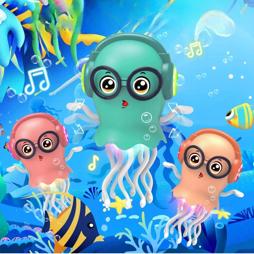 Toys INTERAKTYVUS ŠOKIAMAS JEDDUS OCTOPUS SQUID TOY ŠOKIAMAS ŽAIDIMAS