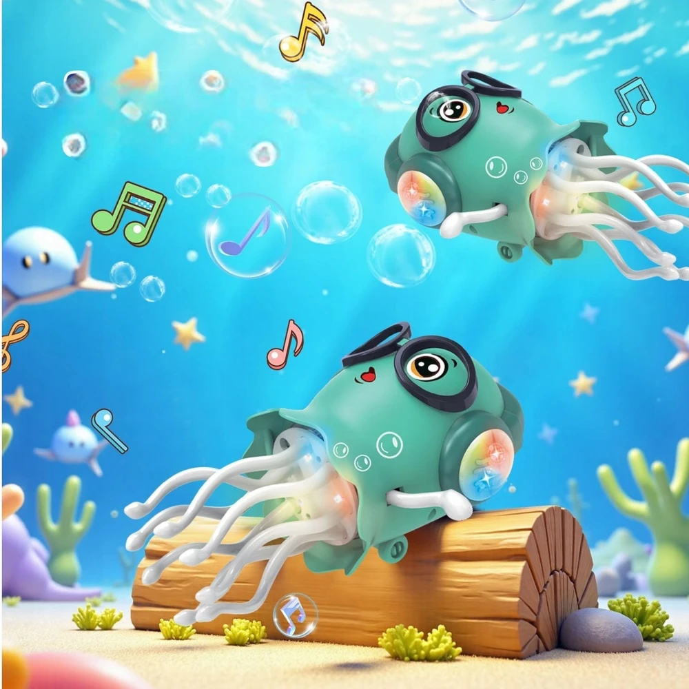 Toys INTERAKTYVUS ŠOKIAMAS JEDDUS OCTOPUS SQUID TOY ŠOKIAMAS ŽAIDIMAS