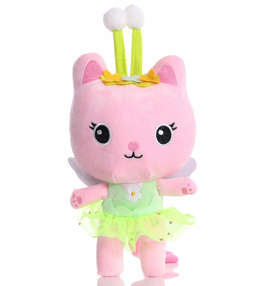 Toys KATINĖS NAMAS MASKOTAS GABI FAIRY PLIŠINIS ŽAISLAS 31cm RINKINYS IŠ PASAKOS GLOBENIS