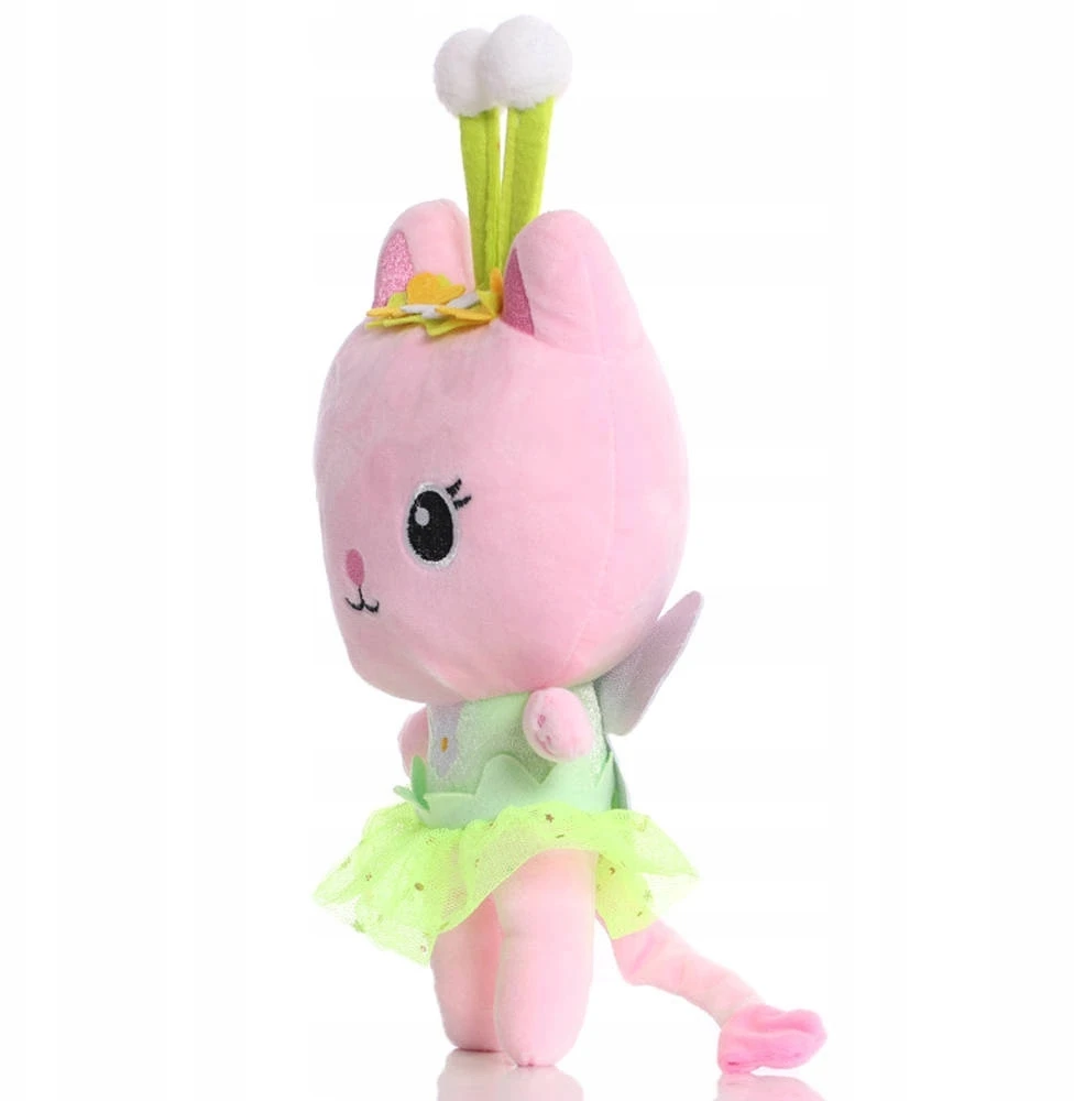 Toys KATINĖS NAMAS MASKOTAS GABI FAIRY PLIŠINIS ŽAISLAS 31cm RINKINYS IŠ PASAKOS GLOBENIS