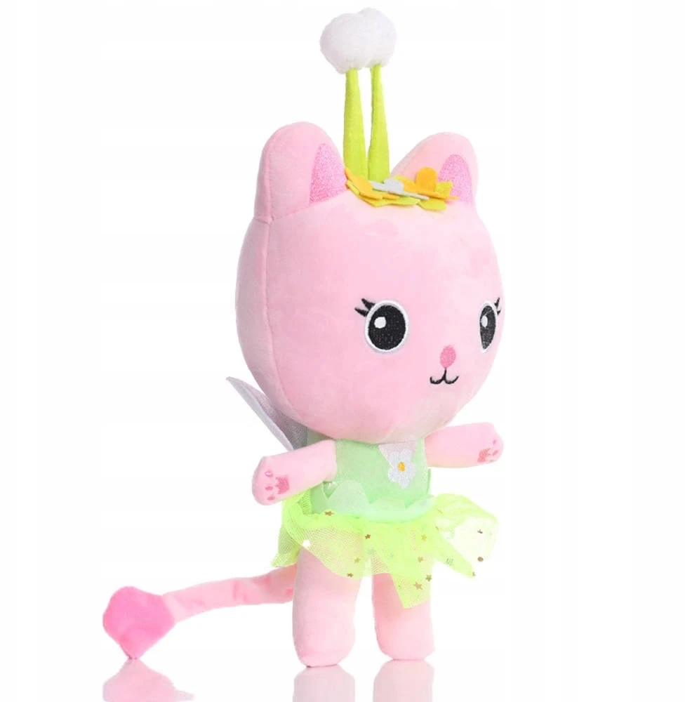 Toys KATINĖS NAMAS MASKOTAS GABI FAIRY PLIŠINIS ŽAISLAS 31cm RINKINYS IŠ PASAKOS GLOBENIS