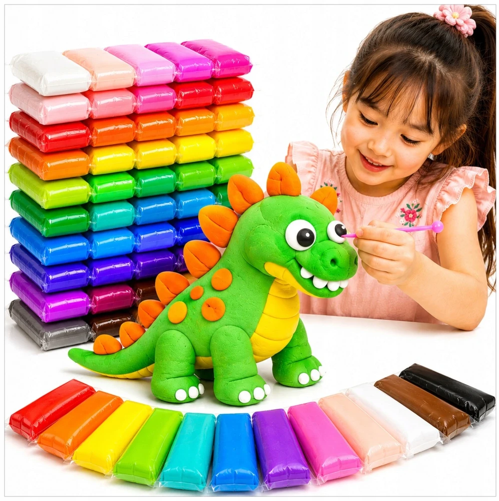 Toys MAGICAL CAY CREATIVE FOAM MOLIS SUPER MOLIS 36 SPALVŲ VIENETAI