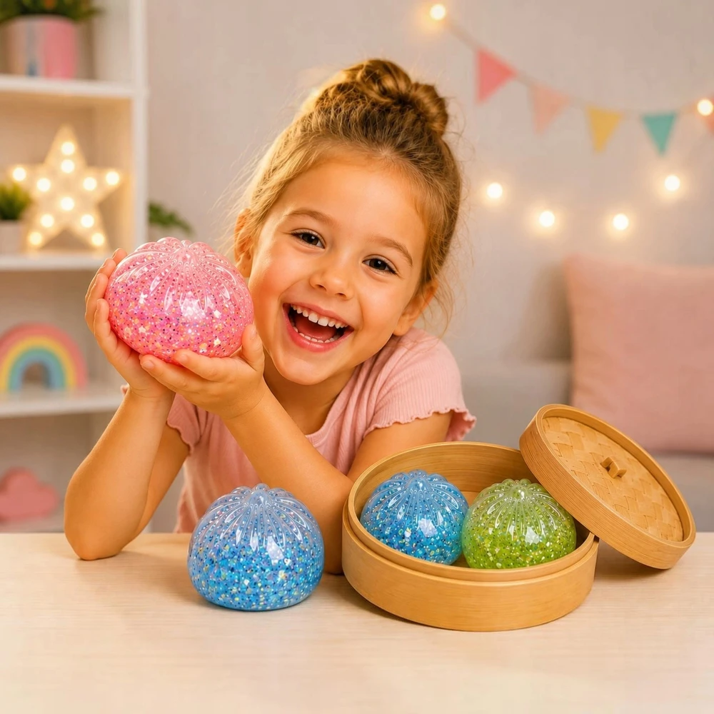 Toys MEGA PAKETAS GNIOTEK PIERÓG ANTISRESSINIS ŽAISLAS PAGALUS 3 DĖŽIŲ RINKINYS