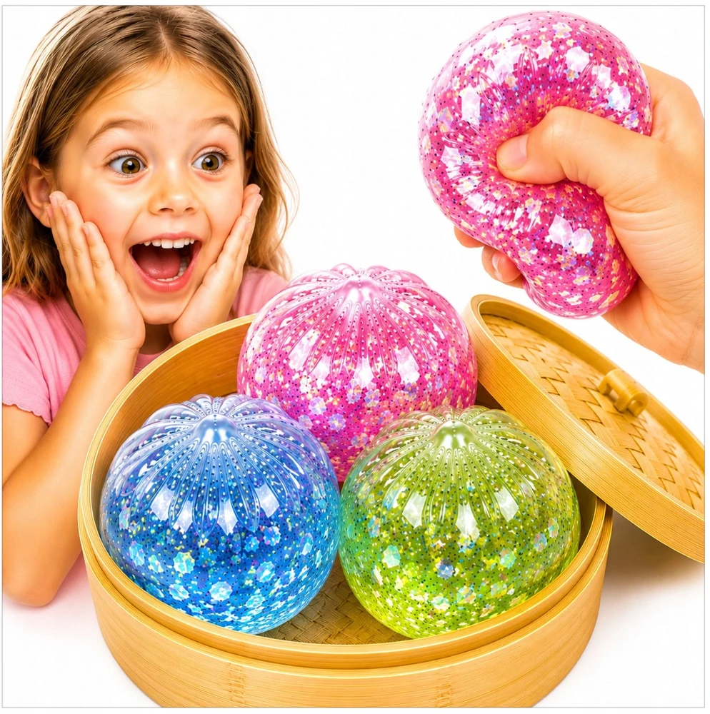 Toys MEGA PAKETAS GNIOTEK PIERÓG ANTISRESSINIS ŽAISLAS PAGALUS 3 DĖŽIŲ RINKINYS
