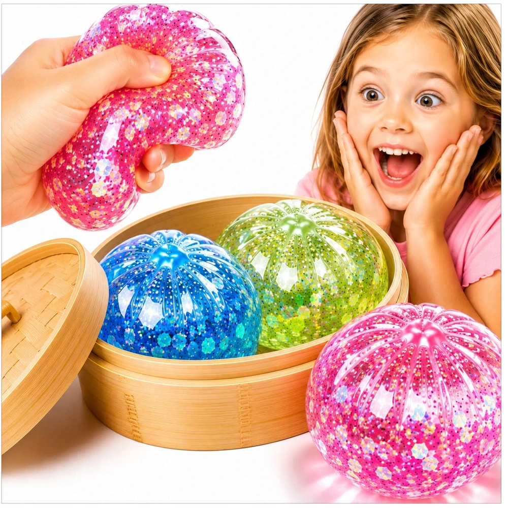Toys MEGA PAKETAS GNIOTEK PIERÓG ANTISRESSINIS ŽAISLAS PAGALUS 3 DĖŽIŲ RINKINYS