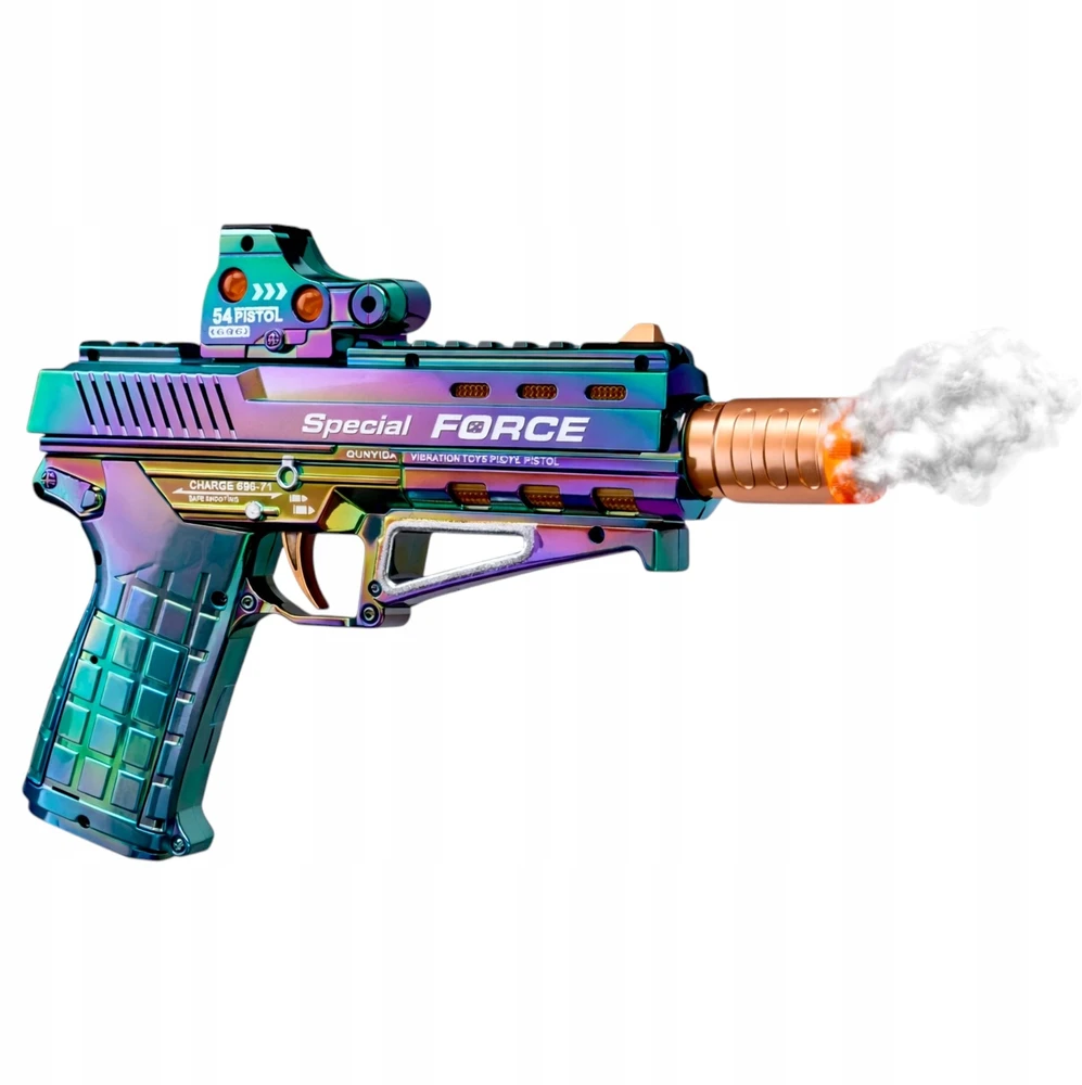 Toys MEGA STEAM RIFLE šaudymo pistoletas VANDENS GARO ŠVIESOS GARSAS VAIKAMS