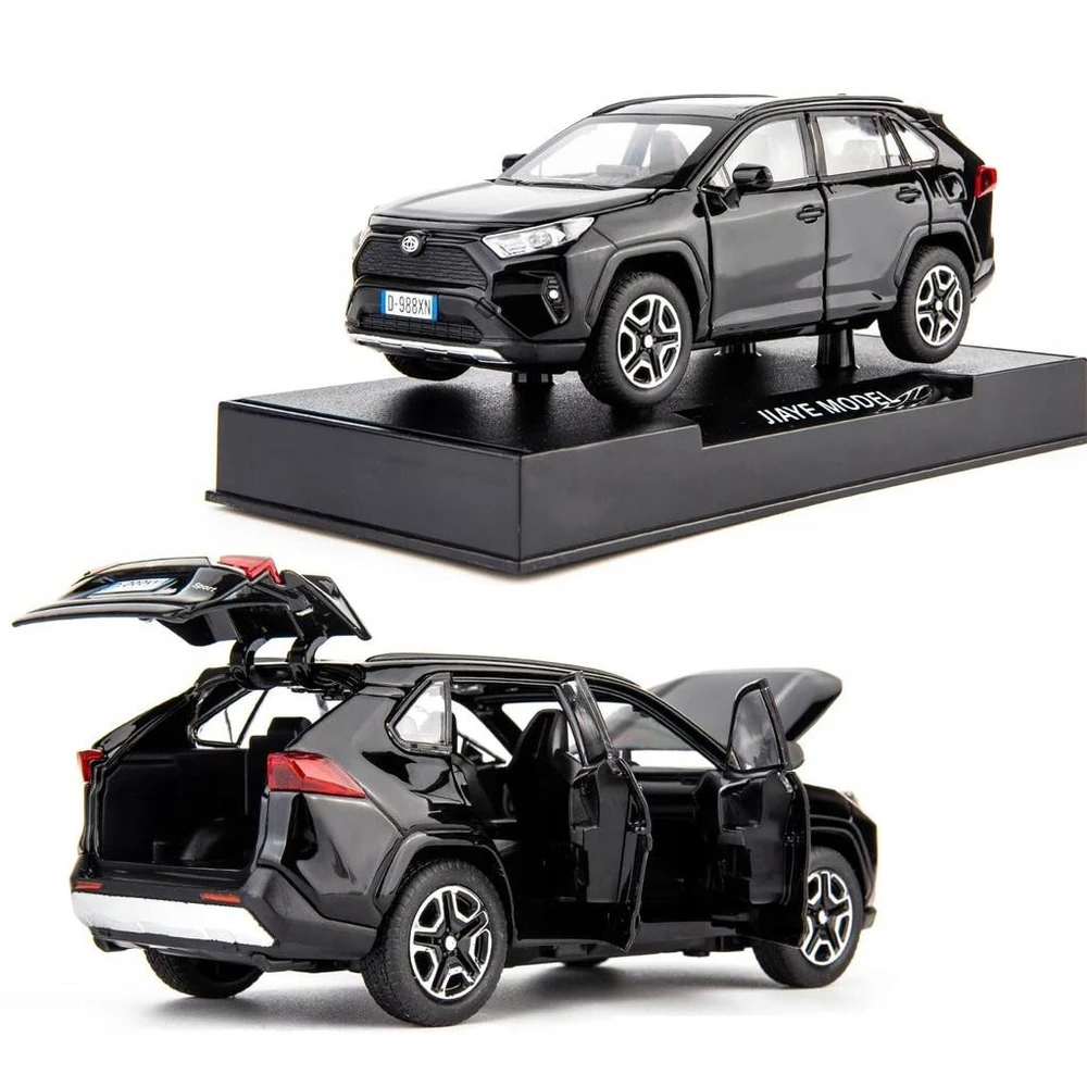 Toys METALINIS MODELIS TOYOTA RAV4 DRIVE LED GARSAS ATIDARYTAS DURYS AUTOMOBILIO GABUOTAS 1:32