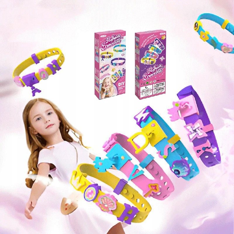 Toys Rinkinys apyrankėms su raidėmis ir dekoracijomis gaminti